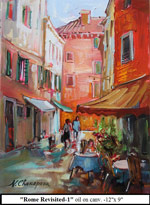 Rome Revisited-1, Oil on Canvas